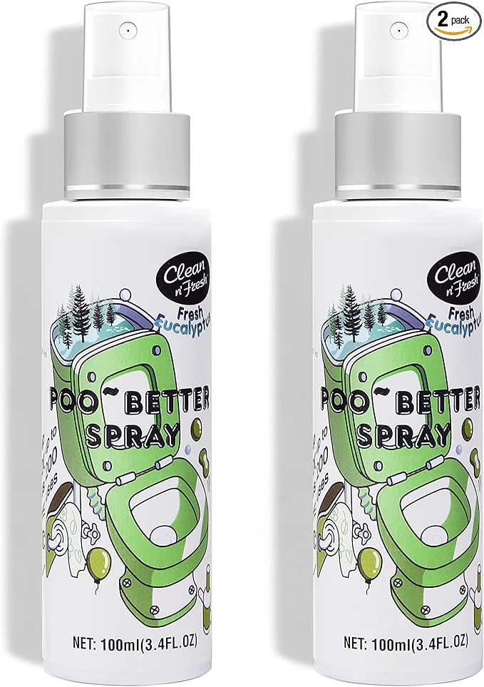 Detailed Clean-n-Fresh Toilet Spray Poop Spray Eucalyptus Scent Natural Plant Smooth