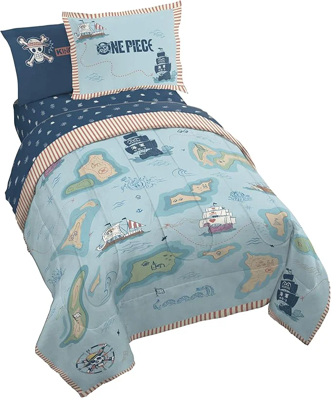 Expertly Made Jay Franco Kids Comforter Set Includes Sheets and Pillow Covers - Soft and Cozy Bed Set for Stylish Room Decor Licensed Bedding Multi - One Piece 7 Piece Full Elegant