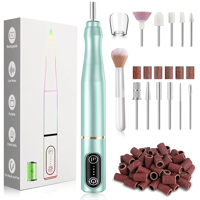 Unique TUOBEO Cordless Nail Drill Electric Rechargeable File Kit Professional Efile Fine Crafted