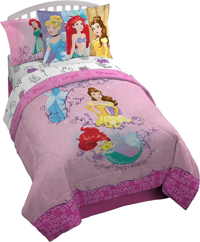 Excellent Disney Princess Friendship Adventures 5 Piece Twin Bed In A Bag Long-Lasting