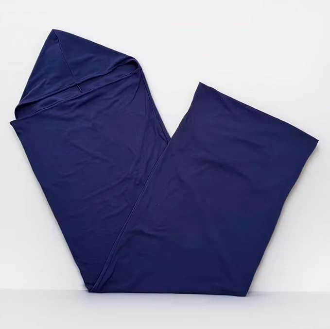 Verified Wearable Sleep Pod Hug Blanket Constant Temperature Control Bedding 360° Ergonomic Snug Fit Ultra Soft Duvet Fabric for All-Season Deep Sleep Dark Blue 185 50cm Advanced