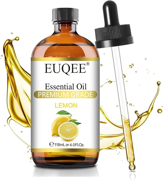 Quality EUQEE Lemon Essential Oil with Glass Dropper DIY Soap Humidifier Candle Selected