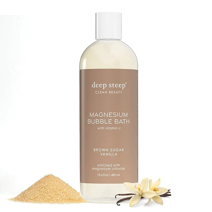 Original Deep Steep Magnesium Bubble Bath 15.6 oz – Foaming Soak Casual