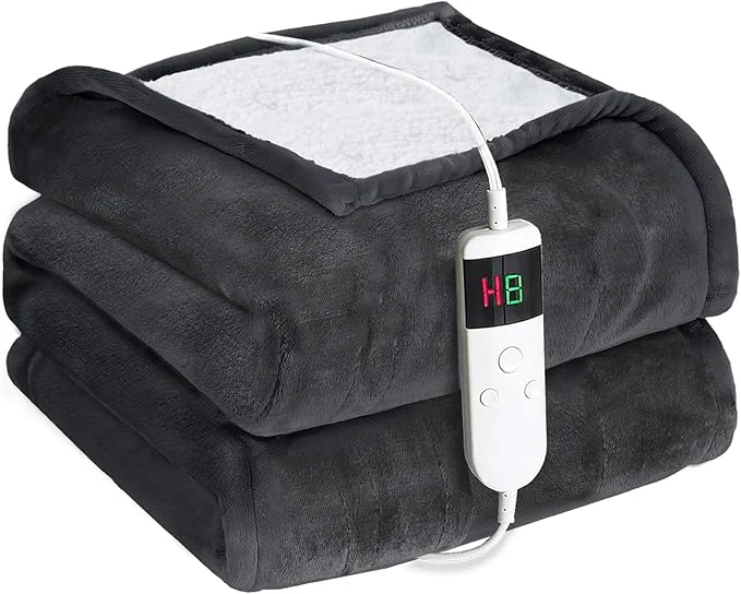 Optimized Electric Heated Blanket Twin Size 62 39 39 x84 39 39 -Control Heating Blanket Soft amp Warm Flannel 10-Level Temperature Control 8 Hours Auto Off Rapid Heating amp Overheat Protection Advanced