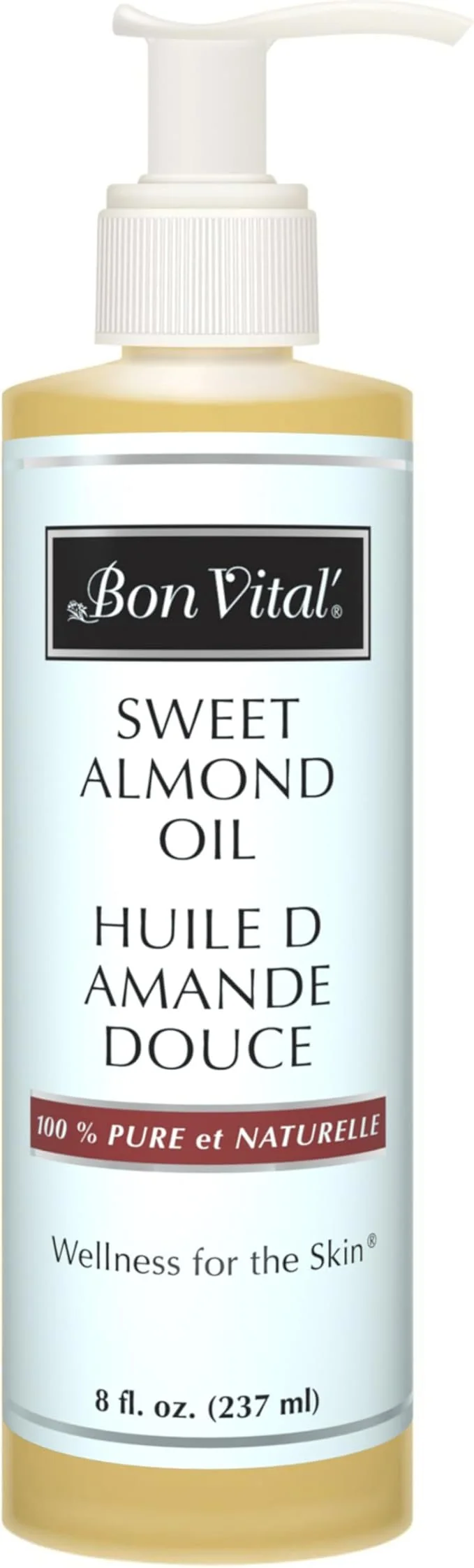 Optimized Bon Vital' Sweet Almond Oil Skin Hair Moisturizer Gentle Massage Oil Casual