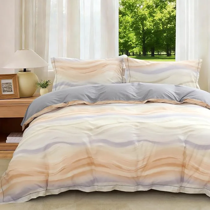 Top-Quality OAITE Duvet Cover Set Twin Size Floral Pattern Ultra Soft Cotton Duvet Cover Sets 3-PC Breathable Duvet Cover with Zipper Closure amp Corner Ties 2 Pillow Shams 1 Duvet Cover Expertly Made