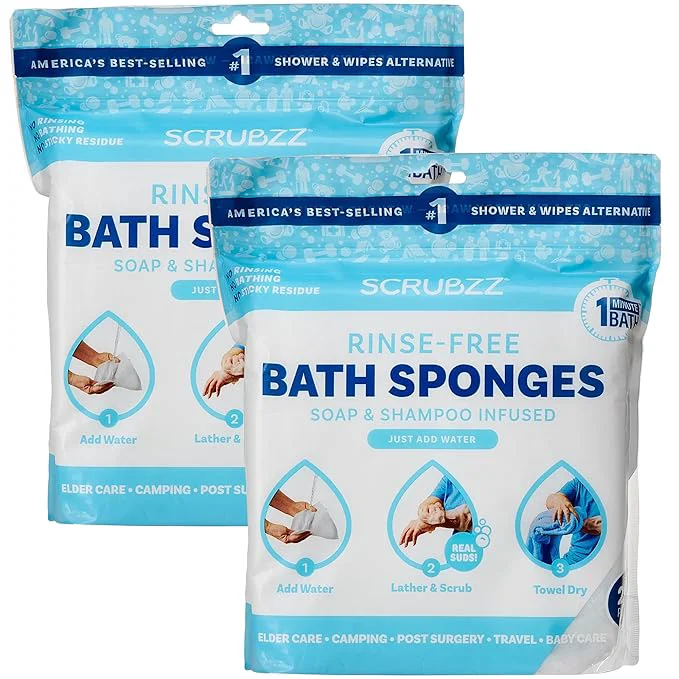 Prestigious Scrubzz Disposable No Rinse Bathing Wipes Enhanced