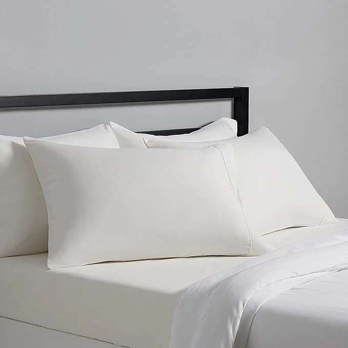 Amazon Basics Standard Pillowcases Set of 2 - Lightweight Super Soft Easy Care Microfiber Cream 30 quot L x 20 quot W Pillows Not Included Stylish