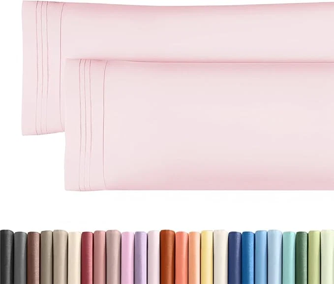 Excellent Body Pillowcases Set of 2-20x54 Long Body Pillow Case - Soft Body Pillow Cover for Sleeping amp Side Sleepers - Comfy Wrinkle amp Fade - Machine Washable w Envelope Enclosure Lavender Pink Unique