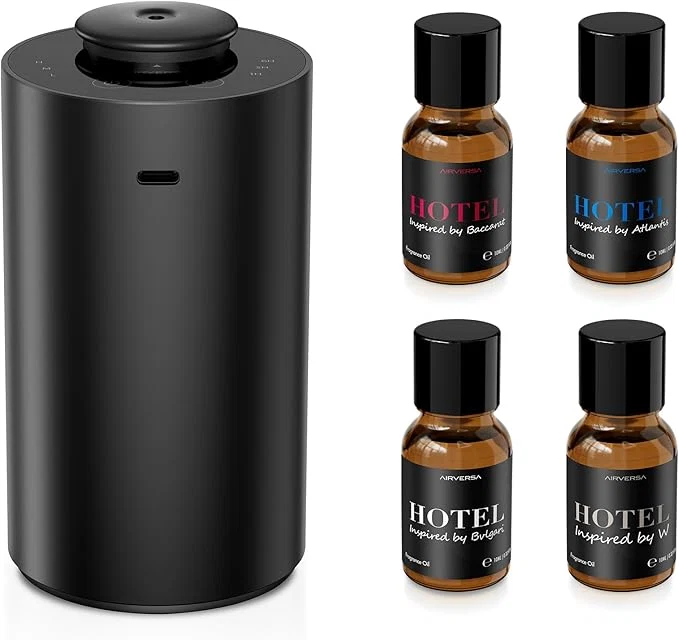 Versatile Airversa Waterless Essential Oil Diffuser Starter Kit Enhanced
