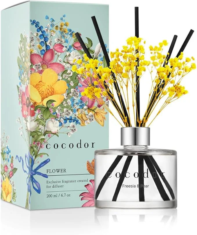 Dependable COCODOR Preserved Flower Reed Diffuser sia Pear 6.7oz 1Pack Home First-Class