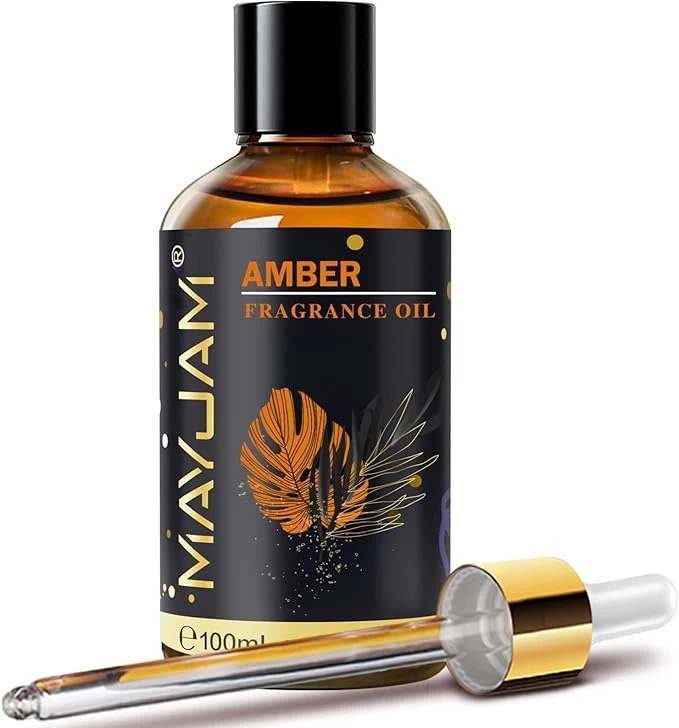 Expertly Made Amber Fragrance Oil Essential Oil MAYJAM 3.38FL.OZ Amber Oil Selected