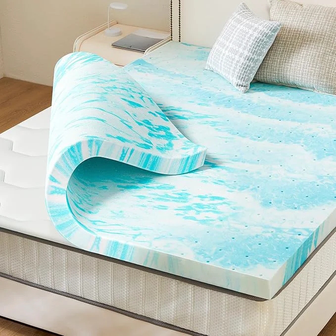 Carefully Designed Sweetcrispy Memory Foam Mattress Topper King 2 Inch Thick Gel Infused Cooling Toppers Pad for King Size Bed Sleeper Sofa RV Camper CertiPUR US Ventilated and Breathable Trendy
