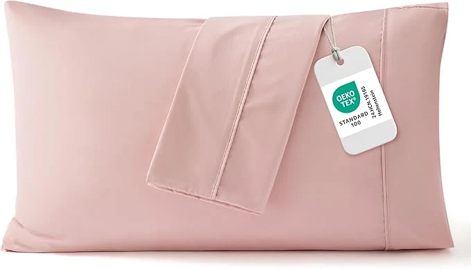 Detailed Bedsure Pillow Cases Standard Size Set of 2 - Blush Pink Brushed Microfiber Pillowcases Super Soft and Cozy Pillow Case Covers with Envelope Closure for Kids Wrinkle Fade Resistant 20x26 Inches Proven
