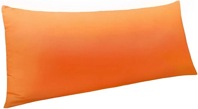 Consistent NTBAY Body Pillowcase - Brushed Microfiber 20x54 Pillowcase - Soft Wrinkle- Fade-Resistant Stain-Resistant Orange Body Pillow Cover with Envelope Closure - 20x54 Inches Orange Quality