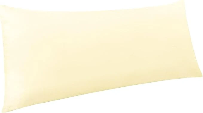 Contemporary NTBAY Body Pillowcase - Brushed Microfiber 20x54 Pillowcase - Soft Wrinkle- Fade-Resistant Stain-Resistant Ivory Body Pillow Cover with Envelope Closure - 20x54 Inches Ivory Effective