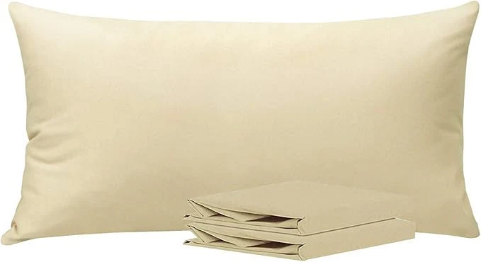 Trusted NTBAY King Pillowcase Set - 2 Pack Brushed Microfiber 20x40 Pillowcases - Soft Wrinkle- Fade-Resistant Stain-Resistant Light Taupe Pillowcases with Envelope Closure - 20x40 Inches Light Taupe Outstanding