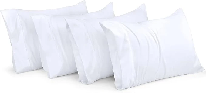 High-Quality Utopia Bedding King Pillow Cases - 80 Pack - Envelope Closure - Soft Brushed Microfiber Fabric - Pillow Covers 20 X 40 Inches King White Comfortable