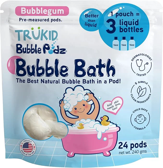 Prestigious TruKid Bubble Podz Bubble Bath for Kids Babies Tear Gentle Verified
