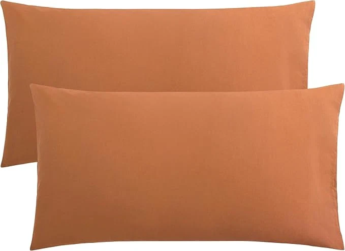 Next-Generation FLXXIE King Pillow Cases Set of 2 Soft Microfiber Pillow Covers with Envelope Closure Wrinkle Fade and Stain Resistant Pillowcases 20x36 Tan Modern