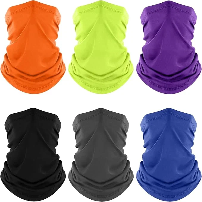 Verified Fuinloth Neck Gaiter 6 Pack Cooling UV Protection Bandana Face Mask Gator Scarf User-Friendly