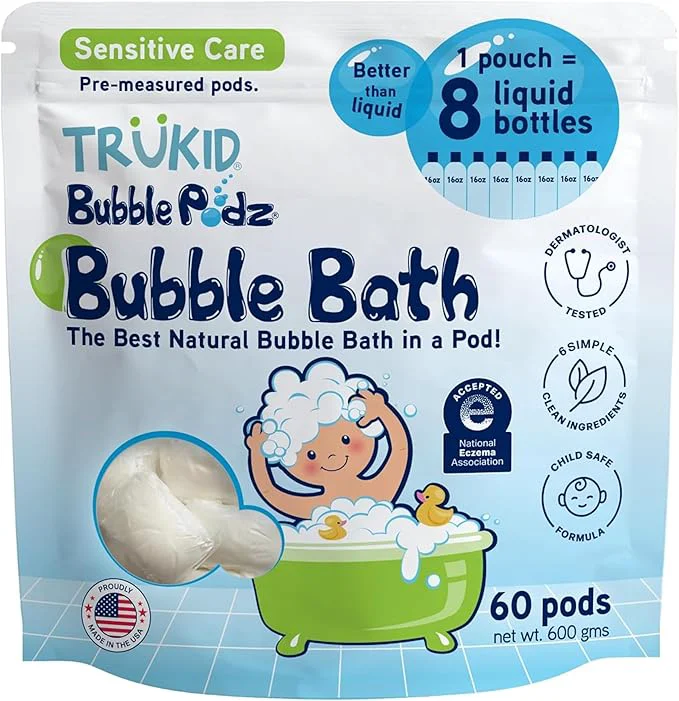 Top-Quality TruKid Bubble Podz Bubble Bath for Kids Babies NEA-Accepted for Eczema Original Design