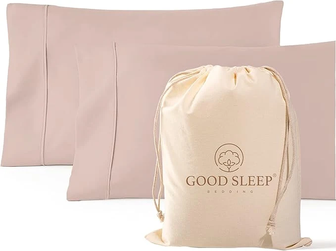 Fashionable 1000 TC Blush King Pillowcases Set of 2 Egyptian Cotton Pillow Cases with Long Staple Cotton amp Sateen Weave Silky Soft Hotel - Like Bed Pillow Covers for Comfy Sleeping Snug Fit High-Performance