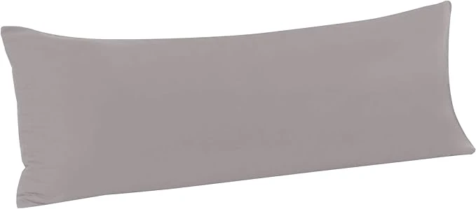 Sustainable FLXXIE Body Pillow Cover - Super Soft Microfiber 20x54 Body Pillow Case - Envelope Closure Wrinkle Stain Resistant 20x54 Long Pillowcase Smoky Grey Innovative