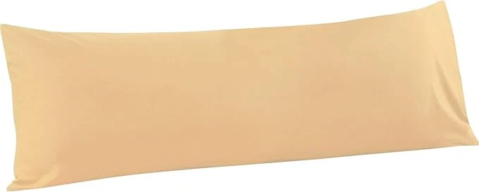Eco-Friendly FLXXIE Body Pillow Cover - Super Soft Microfiber 20x54 Body Pillow Case - Envelope Closure Wrinkle Stain Resistant 20x54 Long Pillowcase Light Taupe Flexible