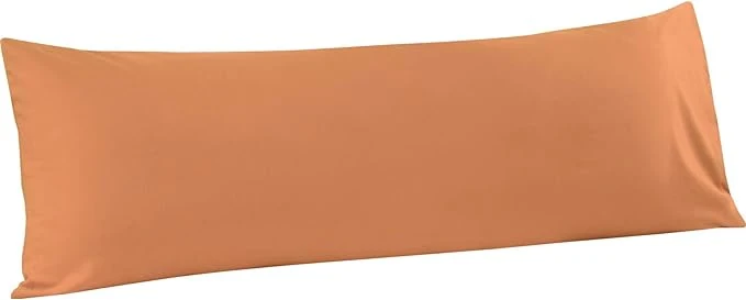 Consistent FLXXIE Body Pillow Cover - Super Soft Microfiber 20x54 Body Pillow Case - Envelope Closure Wrinkle Stain Resistant 20x54 Long Pillowcase Tan Exclusive