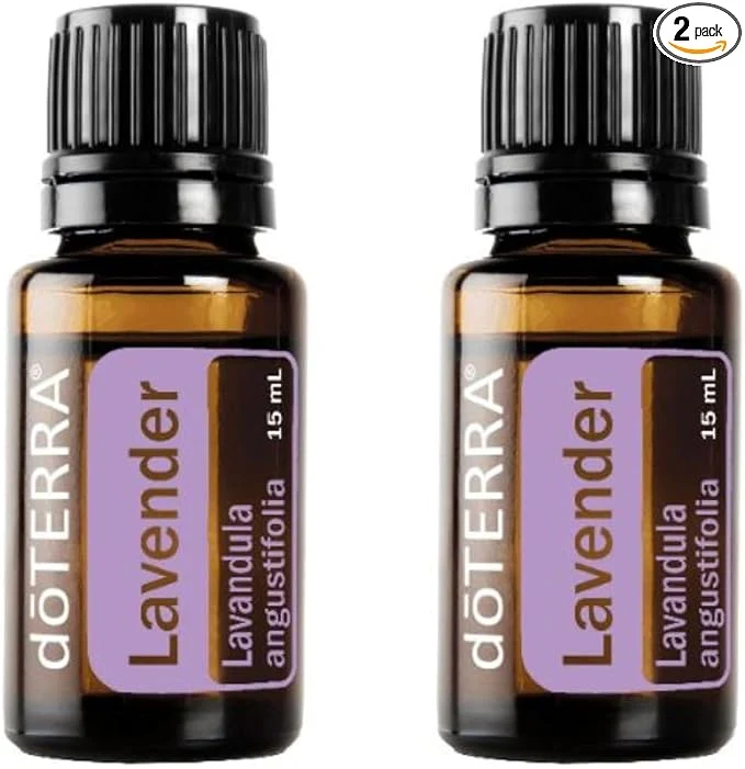 Sustainable doTERRA Lavender Essential Oil - 15 ml - 2 Pack Green