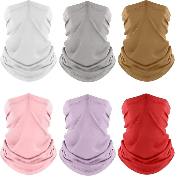 Top-Quality Fuinloth Neck Gaiter 6 Pack Cooling UV Protection Bandana Face Mask Gator Scarf Recyclable