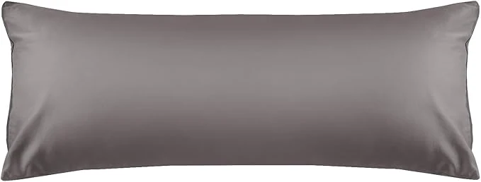 Functional Warmstar Cotton Body Pillow Cover 1 Pack 600 Thread Count Body Pillow case 20 quot x54 quot Long Body Pillow Case Cover Soft Breathable with Envelope Closure Dark Grey Next-Generation