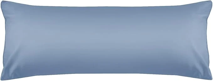 Genuine Warmstar Cotton Body Pillow Cover 1 Pack 600 Thread Count Body Pillow case 20 quot x54 quot Long Body Pillow Case Cover Soft Breathable with Envelope Closure Denim Blue Convenient