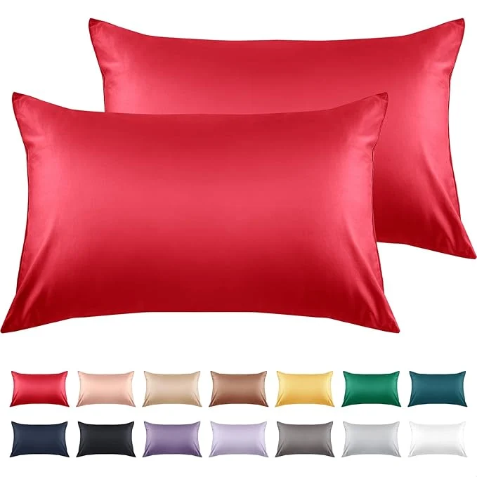 Relaxed Warmstar Cotton Pillow Cases King Size Set of 2 600 Thread Count Pillowcases 20x36 Inches Soft Long Staple Cotton Pillowcases Breathable with Envelope Closure Wine Red Expertly Made
