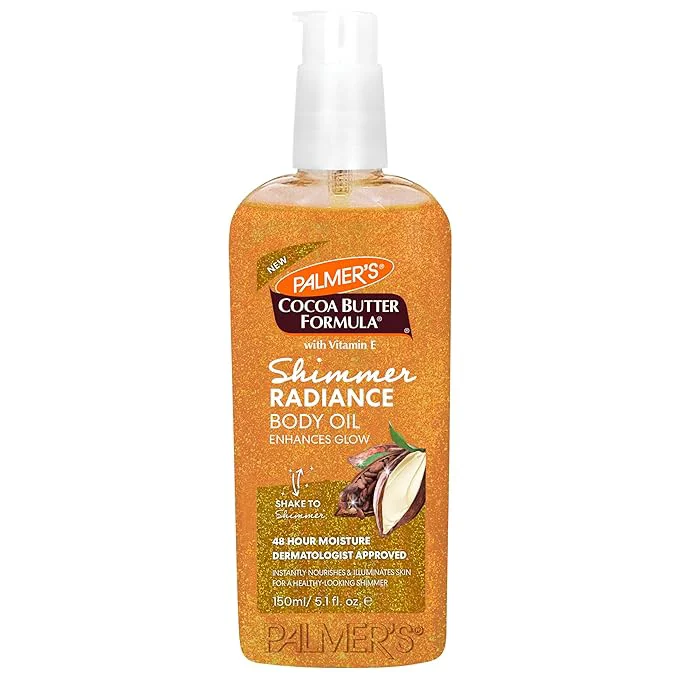 Easy-to-Use Palmer's Cocoa Butter Formula Shimmer Body Oil Refined