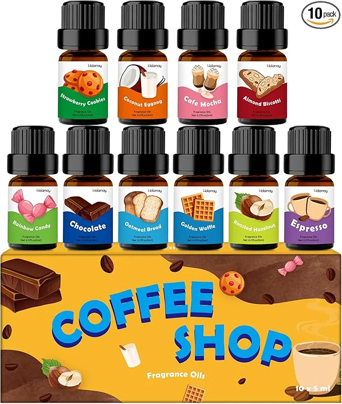 Safe Fragrance Oil for Candle Soap Making Holamay Coffee Shop Set Premium Premium Material