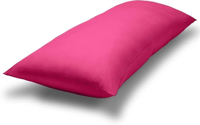 Advanced Bare Home Microfiber Body Pillow Cover - Ultra Soft - Cooling Pillowcase - Double Brushed - Pillowcase with Zipper Closure - Easy Care 20 39 39 x54 39 39 Body Pillow Cover Pink Secure
