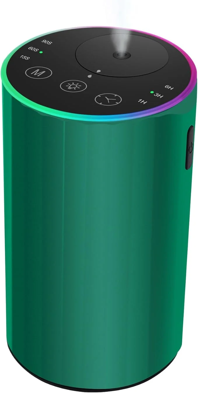 Clean Waterless Essential Oil Diffuser 7 Colors LED Light Battery Powered Mini Sophisticated