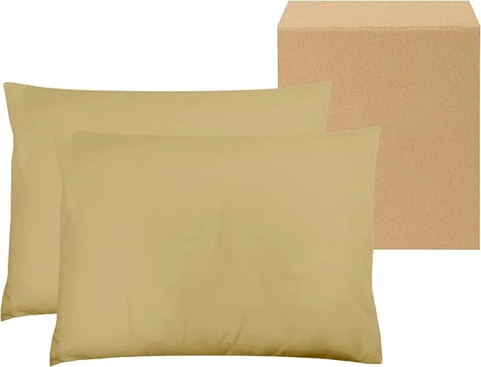 Long-Lasting ZPECC Pillow Cases Bulk 24 Pack - Standard Pillowcases with Envelope Closure Soft Brushed Microfiber Pillow Cover for Hotel Airb amp bs Hospital Bedding Essential Cream Yellow High-Performance