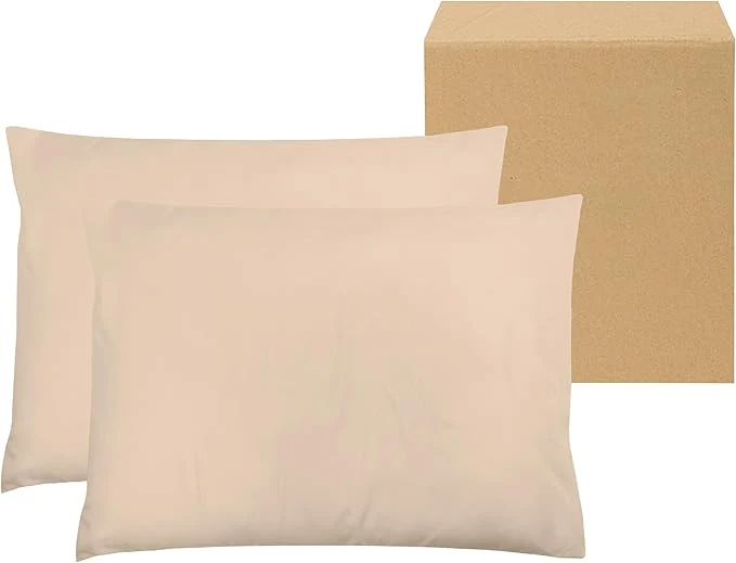 Next-Generation ZPECC Pillow Cases Bulk 24 Pack - Standard Pillowcases with Envelope Closure Soft Brushed Microfiber Pillow Cover for Hotel Airb amp bs Hospital Bedding Essential Beige Versatile