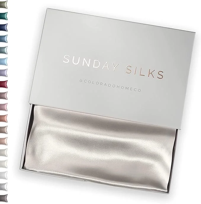 Fast SUNDAYSILKS™ Premium Silk Pillow Cases Mulberry Silk Pillowcase with Zipper All Sides 22 Momme Grade 6A Silk Standard Queen King Size Off White Quality