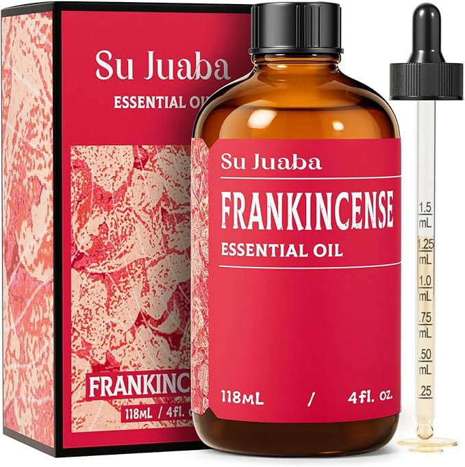Sustainable SU JUABA Frankincense Essential Oil 4 Fl Oz Pure Frankincense Oil