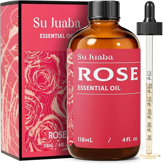 Soft SU JUABA Rose Essential Oil 4 Fl Oz Pure Rose Oil Certified
