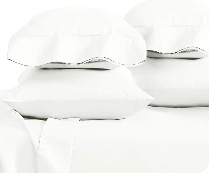 Verified Bare Home Microfiber Bulk Pillow Cases - King Set of 4 - Cooling Pillowcases - Double Brushed - Ivory Pillowcases 4 Pack - Easy Care King - 4 Pack Ivory Flexible