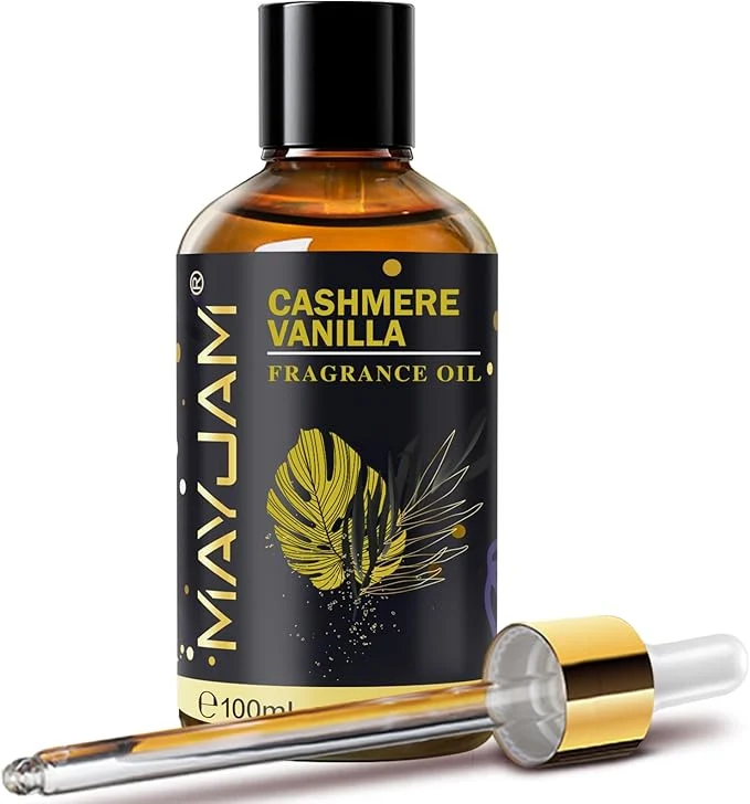 Detailed Cashmere Vanilla Fragrance Oil Essential Oil MAYJAM 3.38FL.OZ Cashmere Vanilla Powerful