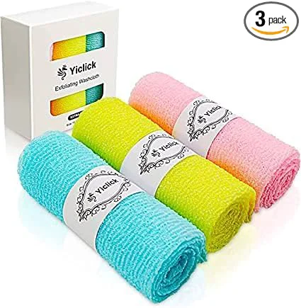 Authentic Yiclick Exfoliating Washcloth Towel- Exfoliating Body Scrubber Exfoliator Practical