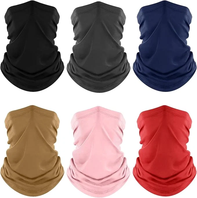 World-Class Fuinloth Neck Gaiter 6 Pack Cooling UV Protection Bandana Face Mask Gator Scarf High-Performance