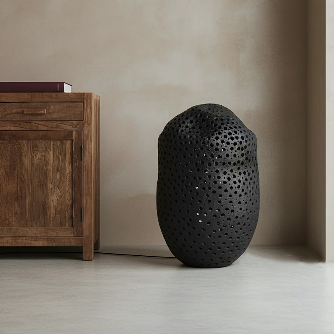 High-Performance Terra floor lamp Bob XXL black World-Class