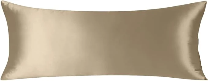 Elegant ZIMASILK Pure Mulberry Silk Pillow Cases for Hair and Skin Soft Hypoallergenic amp Smooth Both Sides Grade 6A Silk with Hidden Zipper Gift for Women Men 1pc Body 20 quot x54 quot Taupe Stylish